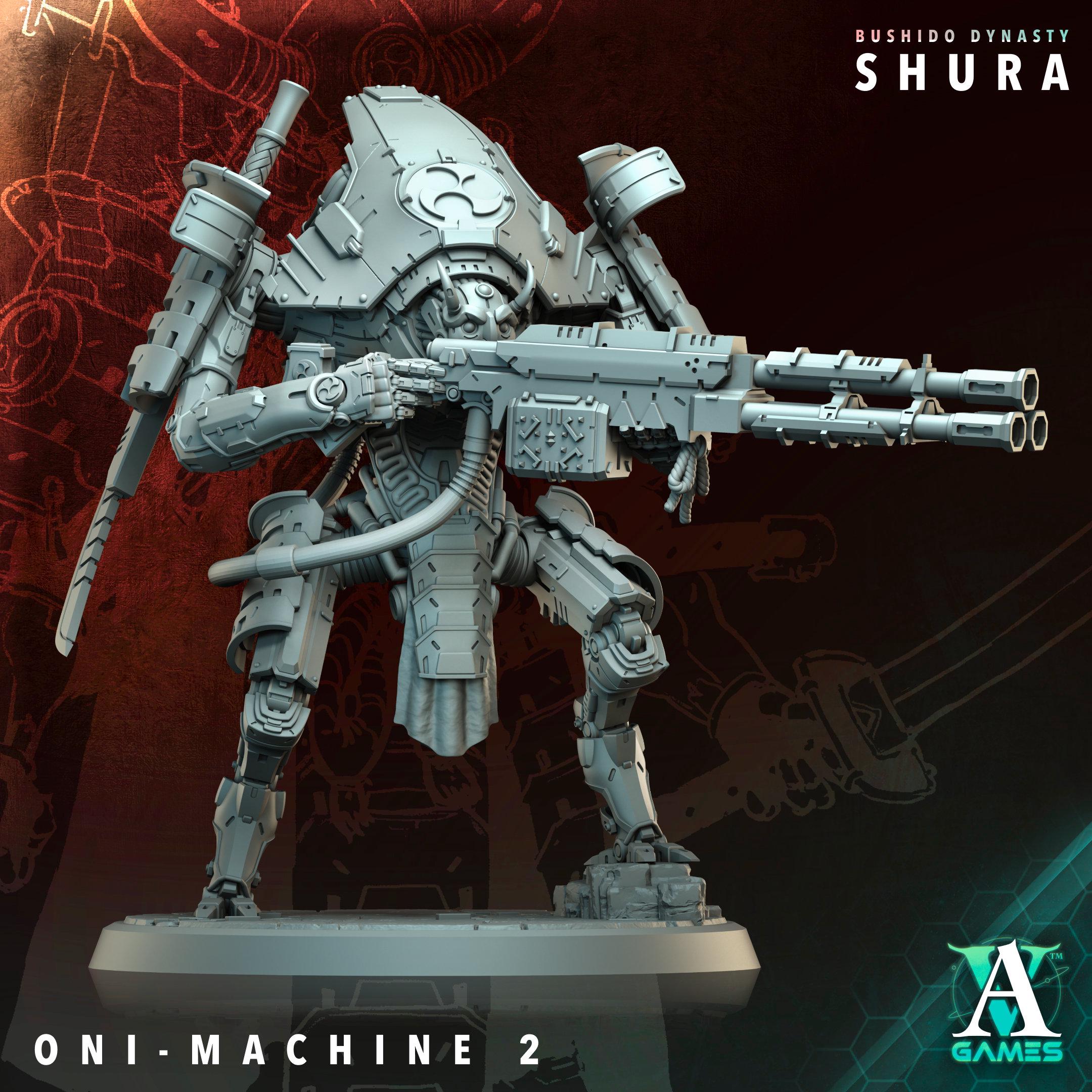 War Automaton Oni Machine War Automaton – 60mm Resin Sci-fi Miniature | Single ...