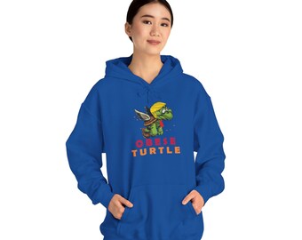 Obese Turtle hoodie | Cute Cartoon Turtle Illustration