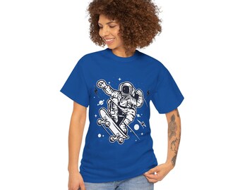 Astronaut Skateboard Sketch Tee | Space Skate Tee