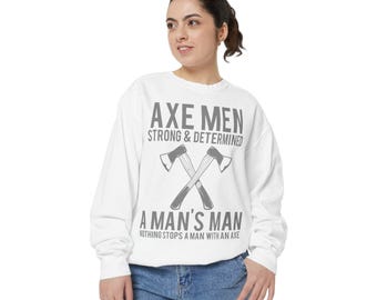 Ax Men crossed axes sweatshirt | Lumberjack vintage graphic sweatshirt