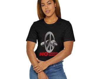 No Nuclear Weapons peace sign T-Shirt | Anti Nuclear Protest tee