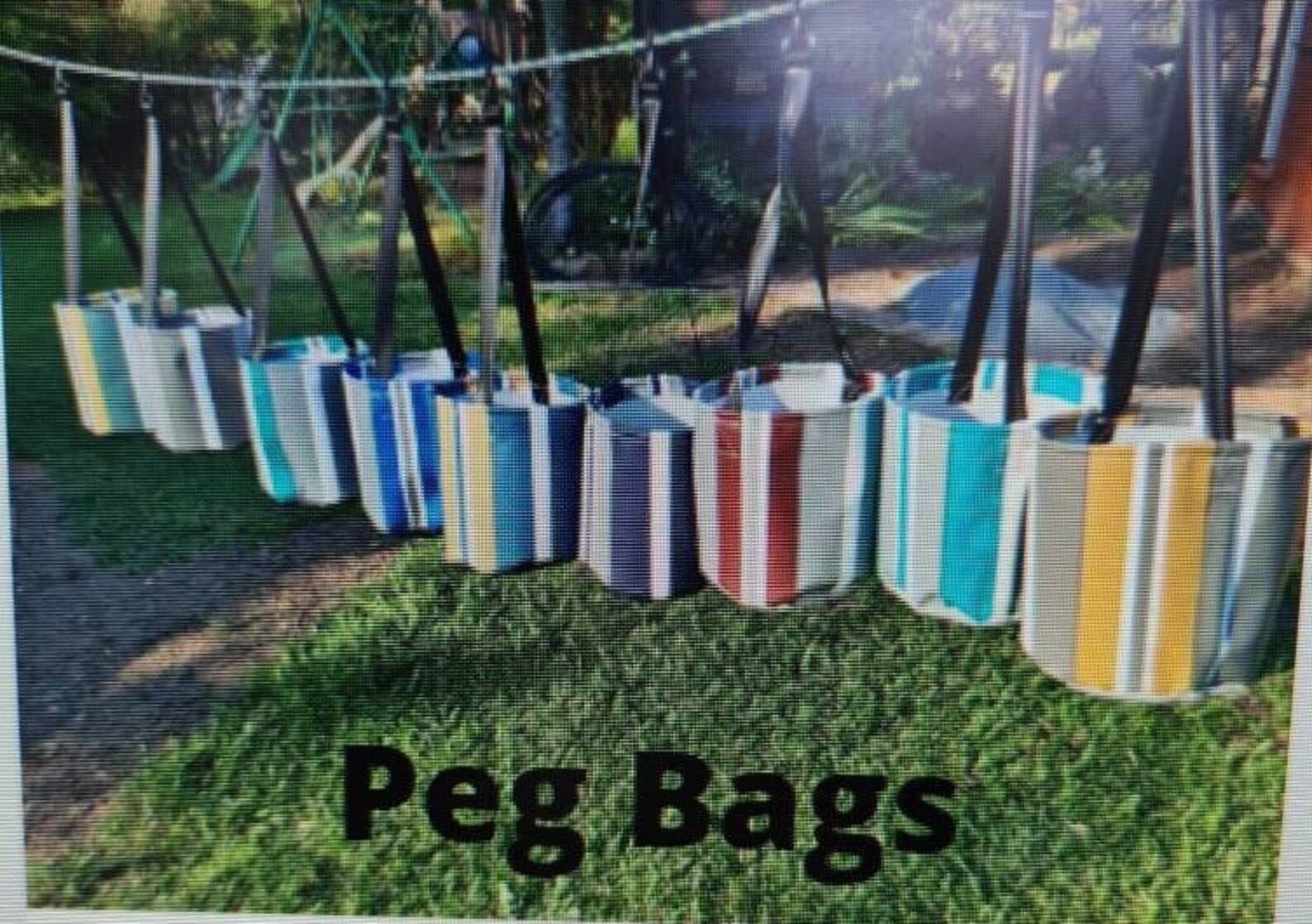 Peg Bagclothes Peg Baghanging Peg Bagpeg Bucket Bagstripped Peg Bag