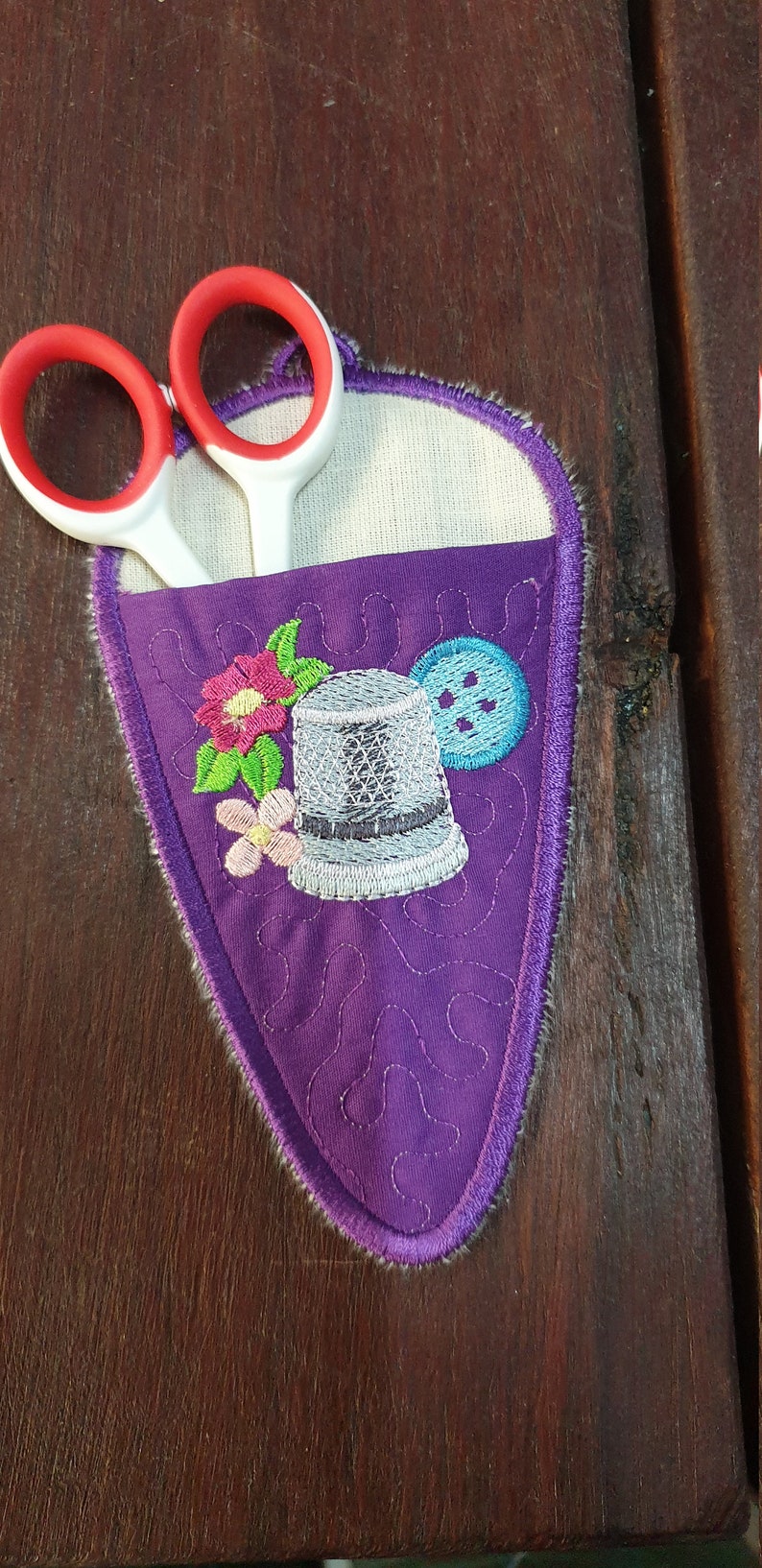 Scissors Case Embroidered/ With Embroidery Scissors Etsy UK