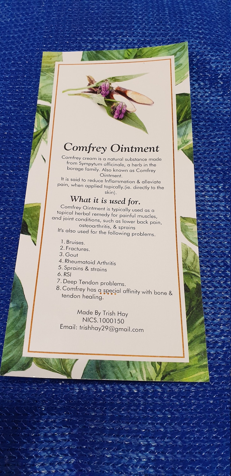 Comfrey OintmentKnit Bone HerbHealing OintmentNatural cream Etsy