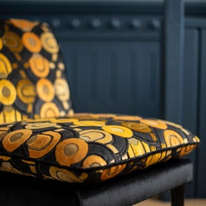 Art Deco Velvet Fabric: Geometric Upholstery, 'Clair de Lune' by Casal