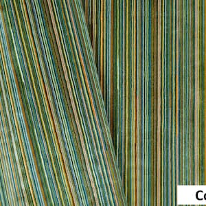 Luxury Multicolor Striped Upholstery Fabric – Italian Made, Casal Signature Collection, Durable & Stylish  by the Meter
