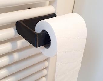 Toilet paper roll holder, universal heater, towel dryer
