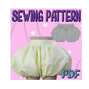 PDF Puffy Pumpkin Pants Pattern, Cosplay sewing pattern, Tokyo Mew Mew, Mew Berry, Card Captor Sakura, Costume Bloomers, Extra Puffy Fluffy