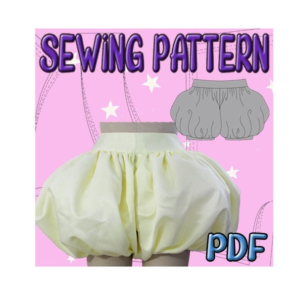 PDF Puffy Pumpkin Pants Pattern, Cosplay sewing pattern, Tokyo Mew Mew, Mew Berry, Card Captor Sakura, Costume Bloomers, Extra Puffy Fluffy