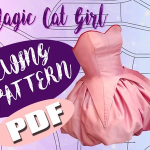 Magical Cat Girl, Tokyo Mew Mew Cosplay Sewing Pattern PDF