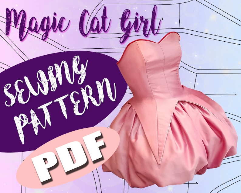 Tokyo Mew Mew Cosplay Sewing Pattern PDF Magical Cat Girl