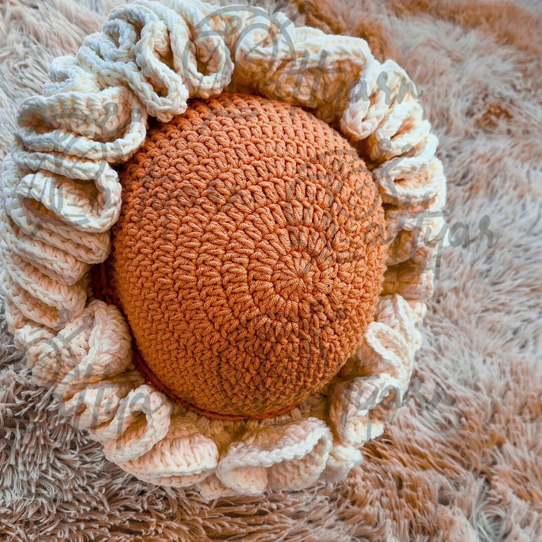 Handmade Crochet Ruffle Hat – Cozy & Stylish Beanie | Custom Yarn Hat ...