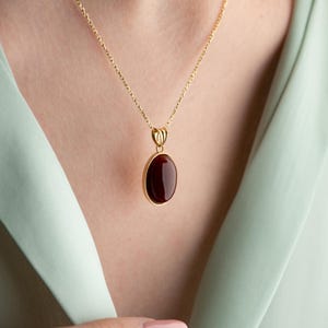 Silver Healing Carnelian Necklace, 14k Gold Carnelian Crystal Necklace, Natural Gemstone Pendant, Crystal Red Stone, Genuine Healing Crystal
