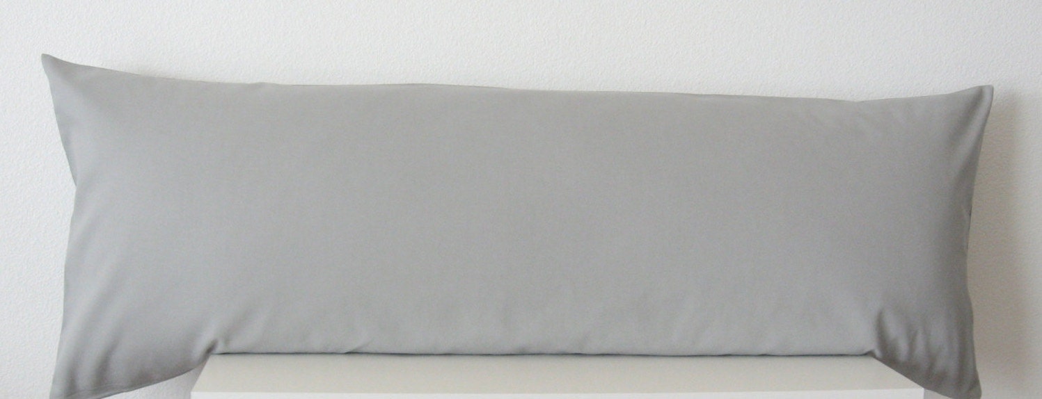 Storm gray 20x54 body pillow cover Etsy