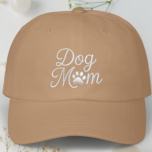 Embroidered Dog Mom Hat: Paw Print Baseball Cap - Dog Lover Gift