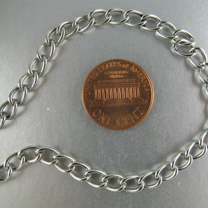 Curb Chain, Antique Silver Finish, Large Curb Chain, Trinity Brass, 4.5x7 mm, 36 inches, CH22 imagem 1