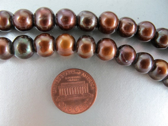 2.5mm Half Pearls Med. Brown