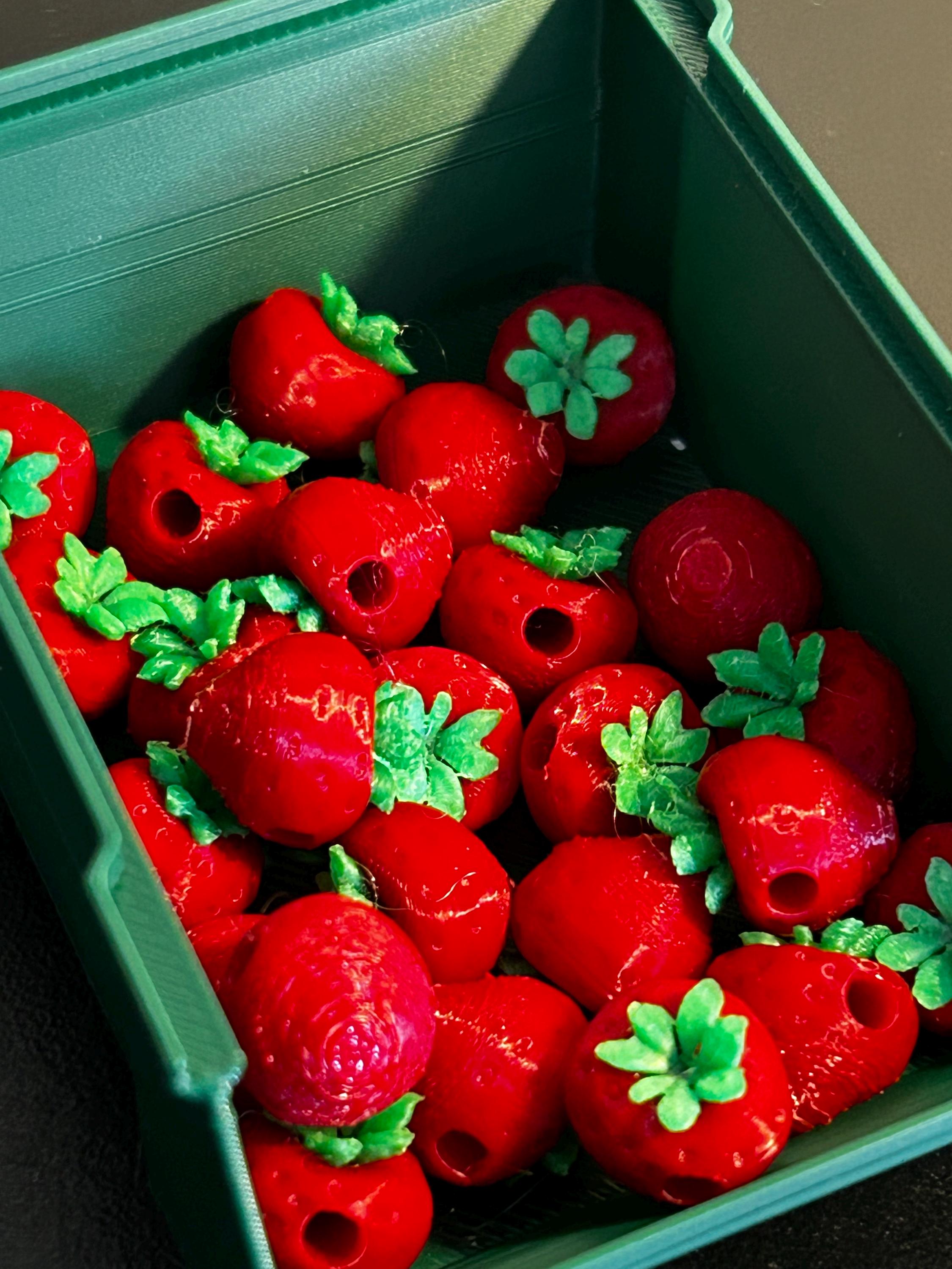 Strawberry Shaped Kandi Beads