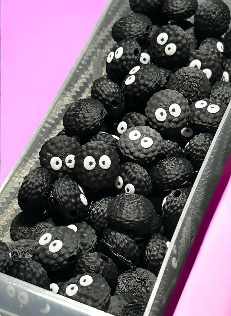 UPDATED Ghibli Inspired Soot Sprite & Star Sprinkle Kandi Bead Mix Bag Bead Soup all soot sprites