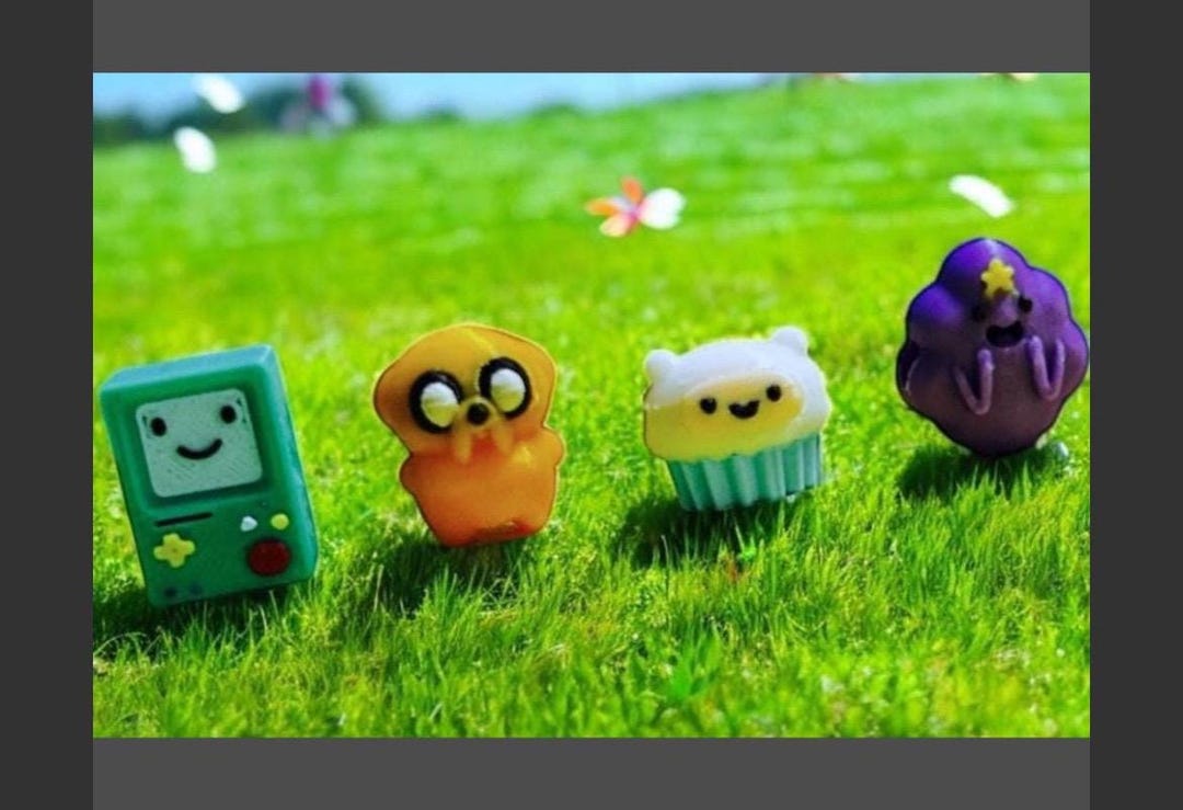 Adventure Time Inspired Finn Jake LSP BMO Kandi Bead Mix Bag Bead Soup ...