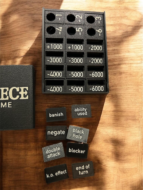 one piece card game counter One Piece TCG - Damage Modifier Counters - Acrylic Counters