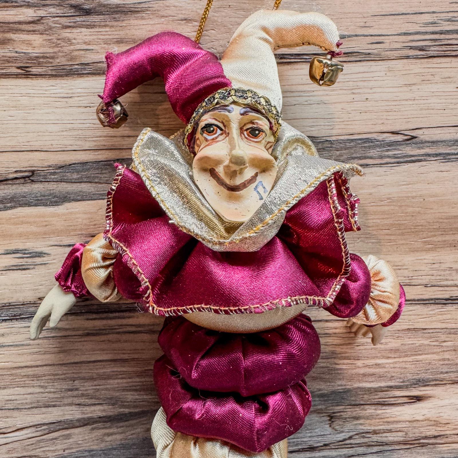 Vintage 1980's Collectible - Artist Wayne Kleski - Jester Ornament