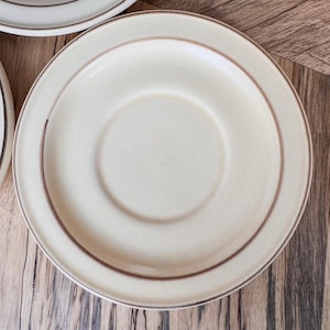 1976, Vintage Pfaltzgraff Village Collection, Saucer Plates, 6.25”, Set of 3
