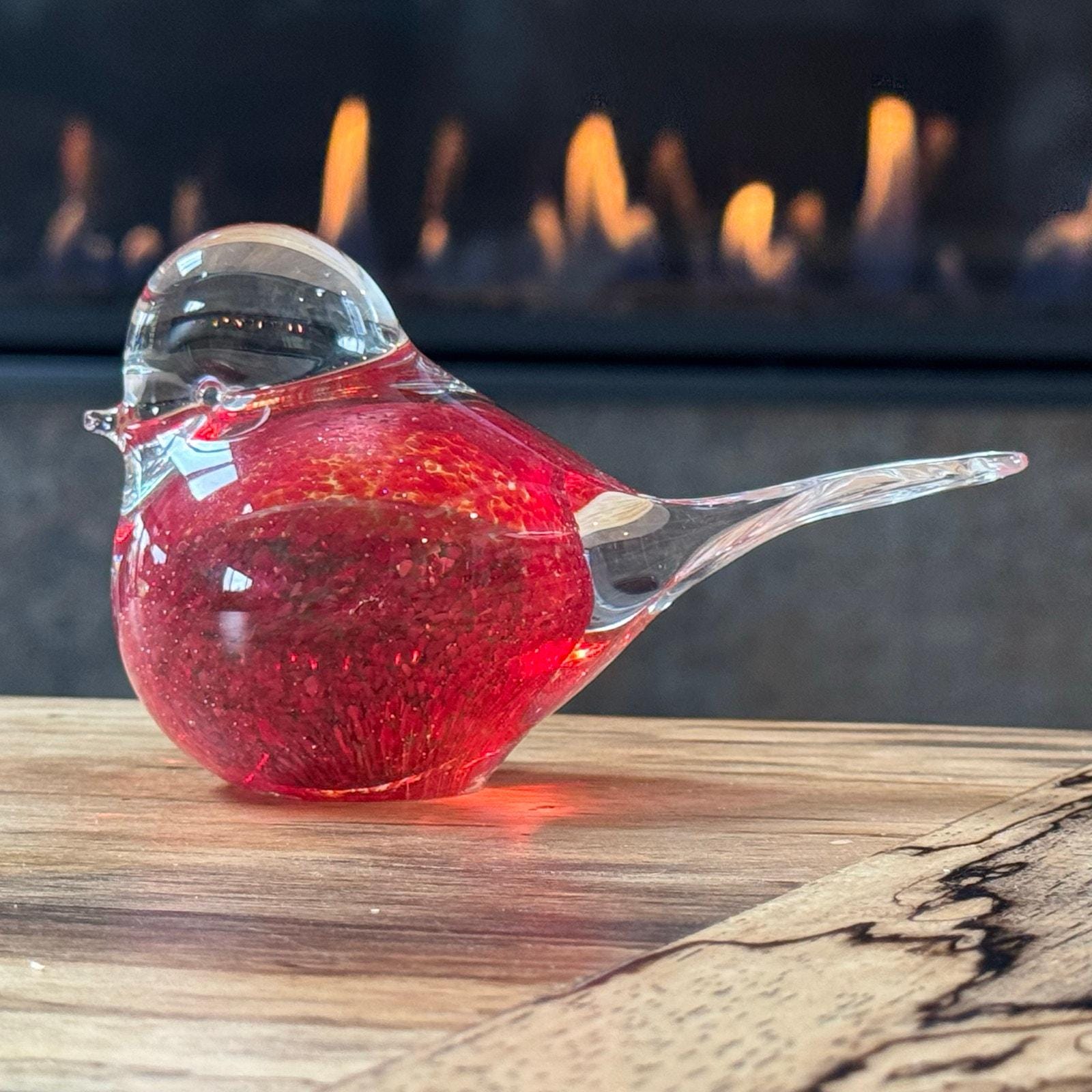 Vintage Murano Red Bird - Etsy