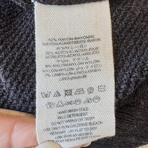 Free People Black Criss Cross Lightweight Tunic Sweater, Women's Size X-Small image 7