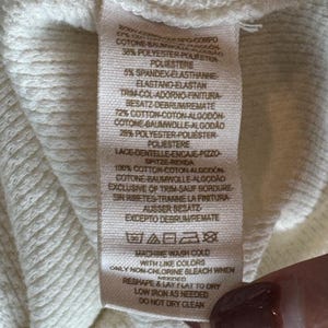 Free People We The Free Kyoto Kombucha Cuff Thermal Top Ivory Waffle Knit Large Bild 13