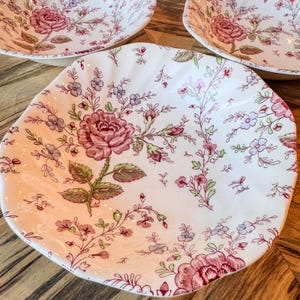 Set of 6-Johnson Brothers, 1930’s Rose Chintz Collection-Berry/Dessert Bowls, 5”