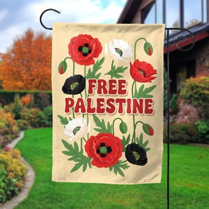 Free Palestine Flag, Palestine Garden Flag, Palestine Yard Flag, Stand With Palestine, Palestine Sign, Palestine Solidarity,Gaza Flag BZHG07