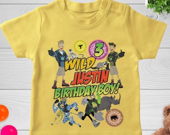 Personalized Wild Kratts Birthday Custom Kid Shirt, Wild Personalized shirt for kids, Wild Kratts Birthday Shirt,Birthday Shirt G5QQ09