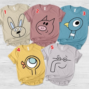 Elephant and Piggie Shirt, Mo Willems, Teacher Costume, Book Costume, Couples Costume Group, Character Day, Teacher BYMJ48