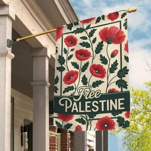 Free Palestine Flag, Palestine Flag, Palestine Yard Flag, Stand With Palestine, Palestine Sign, Palestine Solidarity,Gaza Garden Flag G5M501