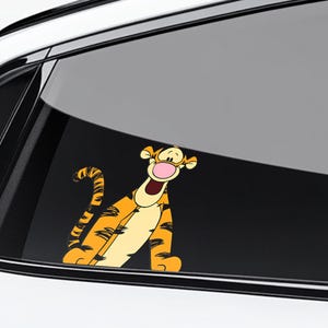 Tigger Peeking Peek Peekabo Peekers Bumper Window Vinyl Decal Disney Movie Winnie the pooh Stickers Cute Tiger C1JC24