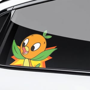 Disney Orange Bird Peeker Peekaboo Sticker/Cute Bird Car Decal/Retro Florida Window Sticker/ Disneyland Bird Vinyl Laptop Decor NGRI13-01