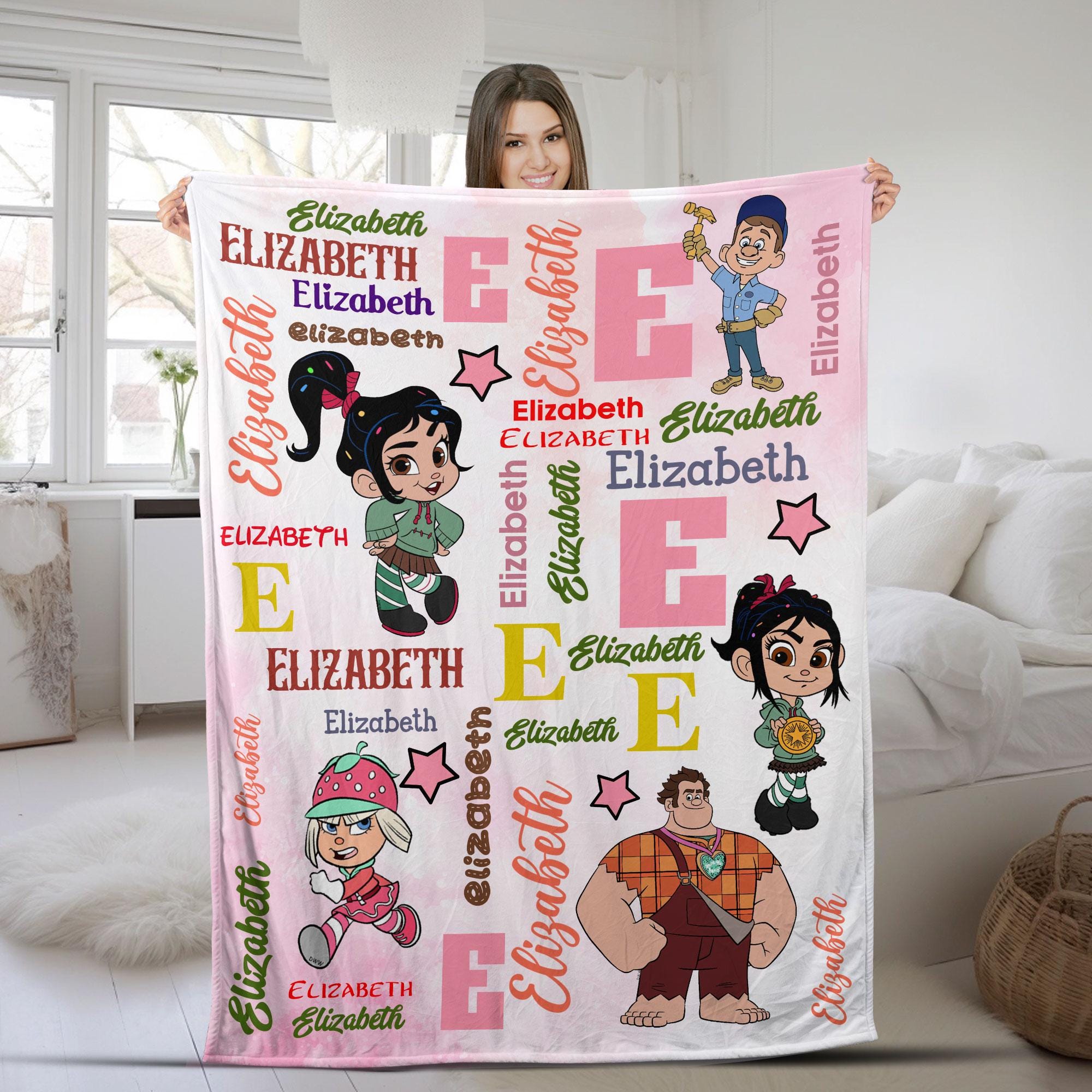 Discover Personalized Disney Wreck It Ralph Blanket, Vanellope Birthday Girl Blanket, Disney Ralph Birthday Boy Gifts, Xmas Gift