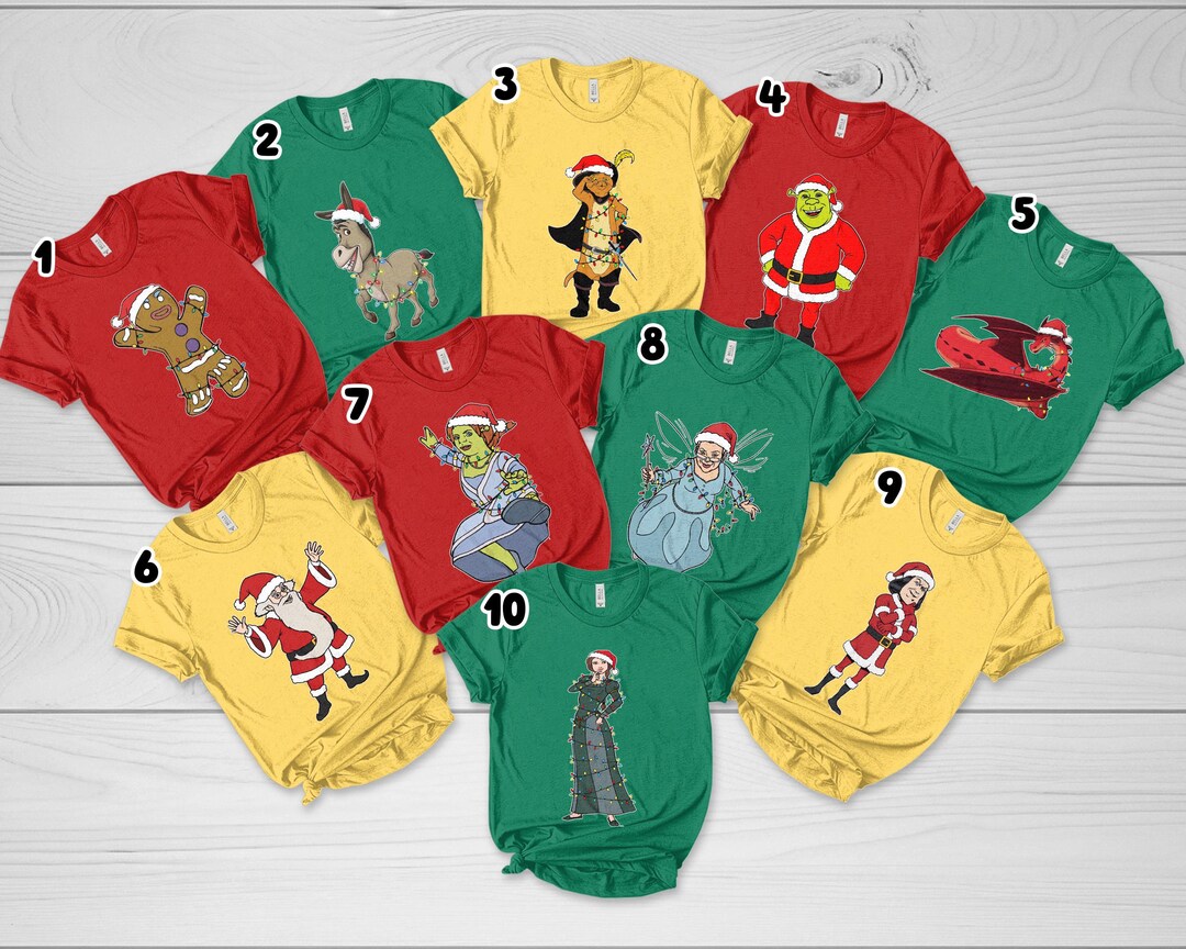Shrek Christmas Shirt, Funny Shrekmas Tee, Merry Shrekmas Holiday Shirt ...