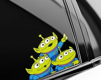 Disney Toy Story Aliens Peekapoo Sticker, Green Alien Waterproof for Water bottles, Alien Pack Sticker laptops Disney Stickers BZIL26