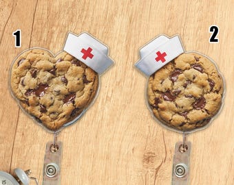 Cookie Badge Reel | Cute Badge Reel | Glitter Badge Reel | ID Badge Holder | Nurse Gift | CNA Gift | Food Badge Reel | Snack G5SK11