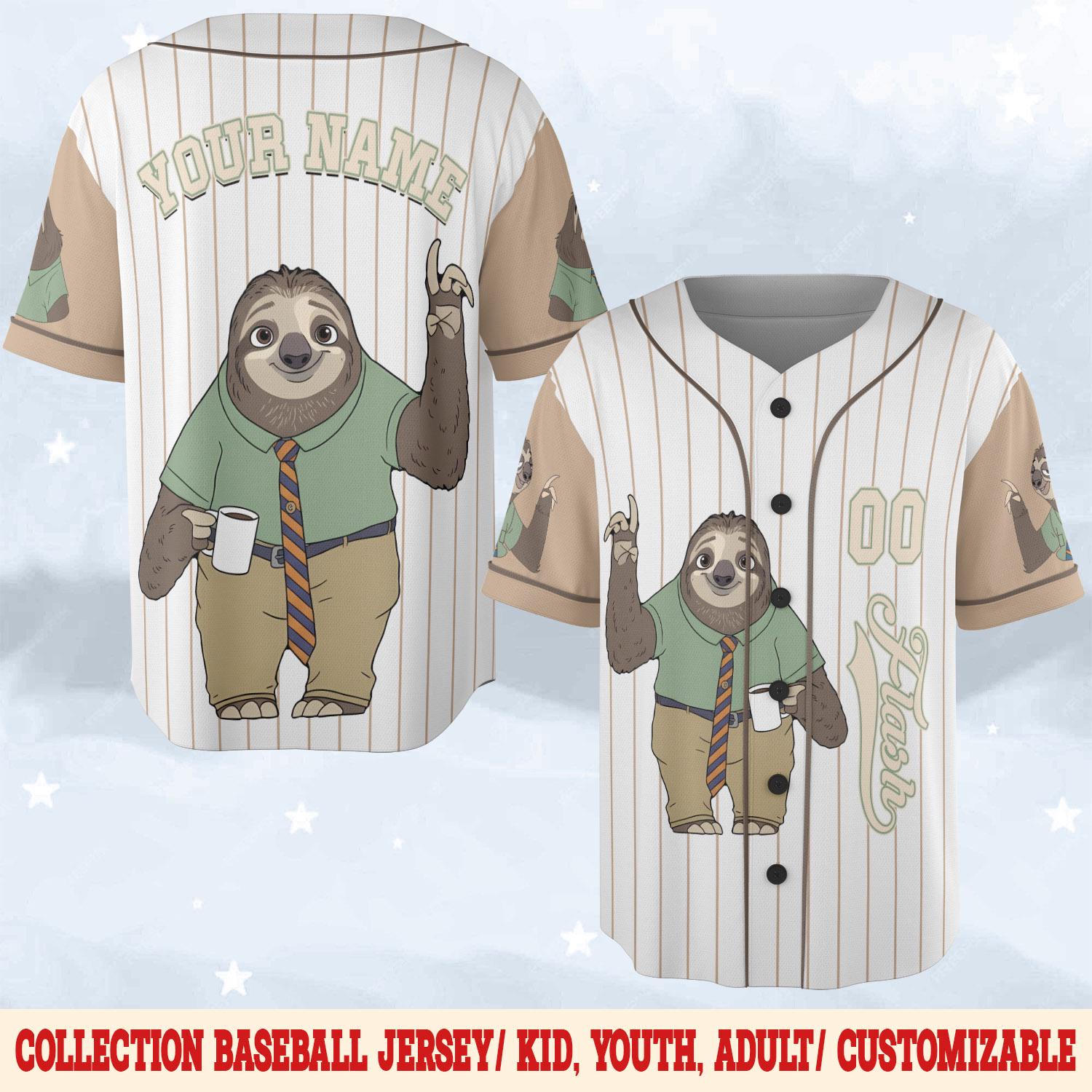Discover Custom Flash Zootopia Baseball Jersey, Disney Flash Jersey Shirt, Disneyland Birthday Gift, Disney Baseball Fan Lover Gift