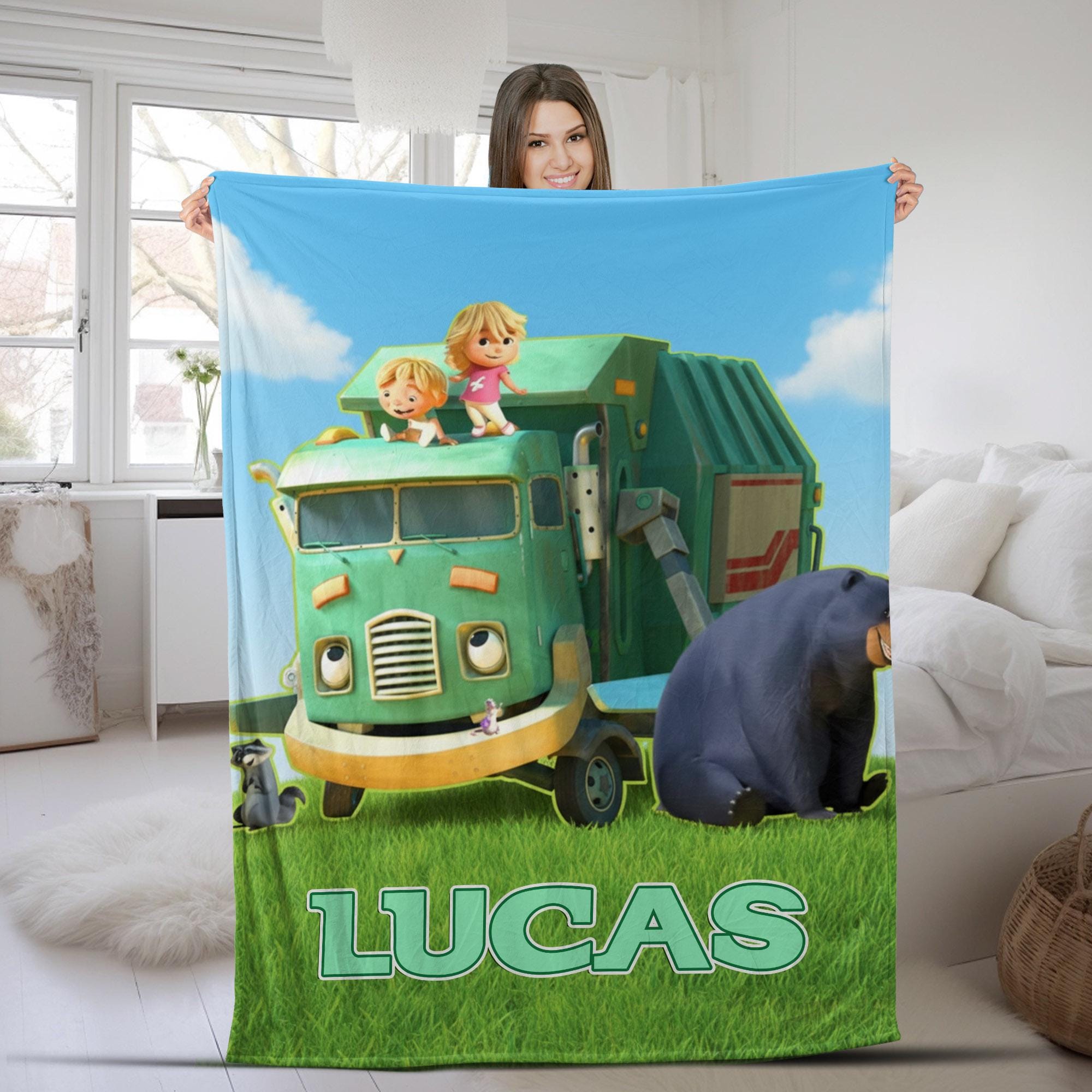 Discover Trash Truck Blanket, Trash Truck Birthday Gifts, Truck Lover Gift Blanket, Birthday Gifts, Trash Truck Theme Party