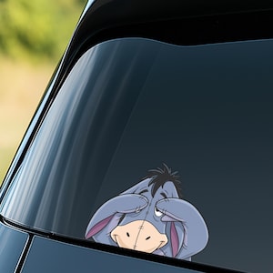 winnie the pooh Peekaboo Peeker Peeking Car Window Decals, Bumper Waterproof Vinyl Stickers, Pack Stickers, Decal G5ME14