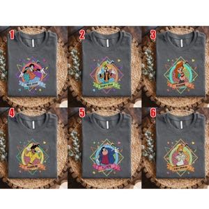 Disney A Goofy Movie Retro 90s Portrait T-Shirt, Powerline,Max,Roxanne,Bigfoot,Bobby, Family Matching Tee Unisex Adult T-shirt G5MN06