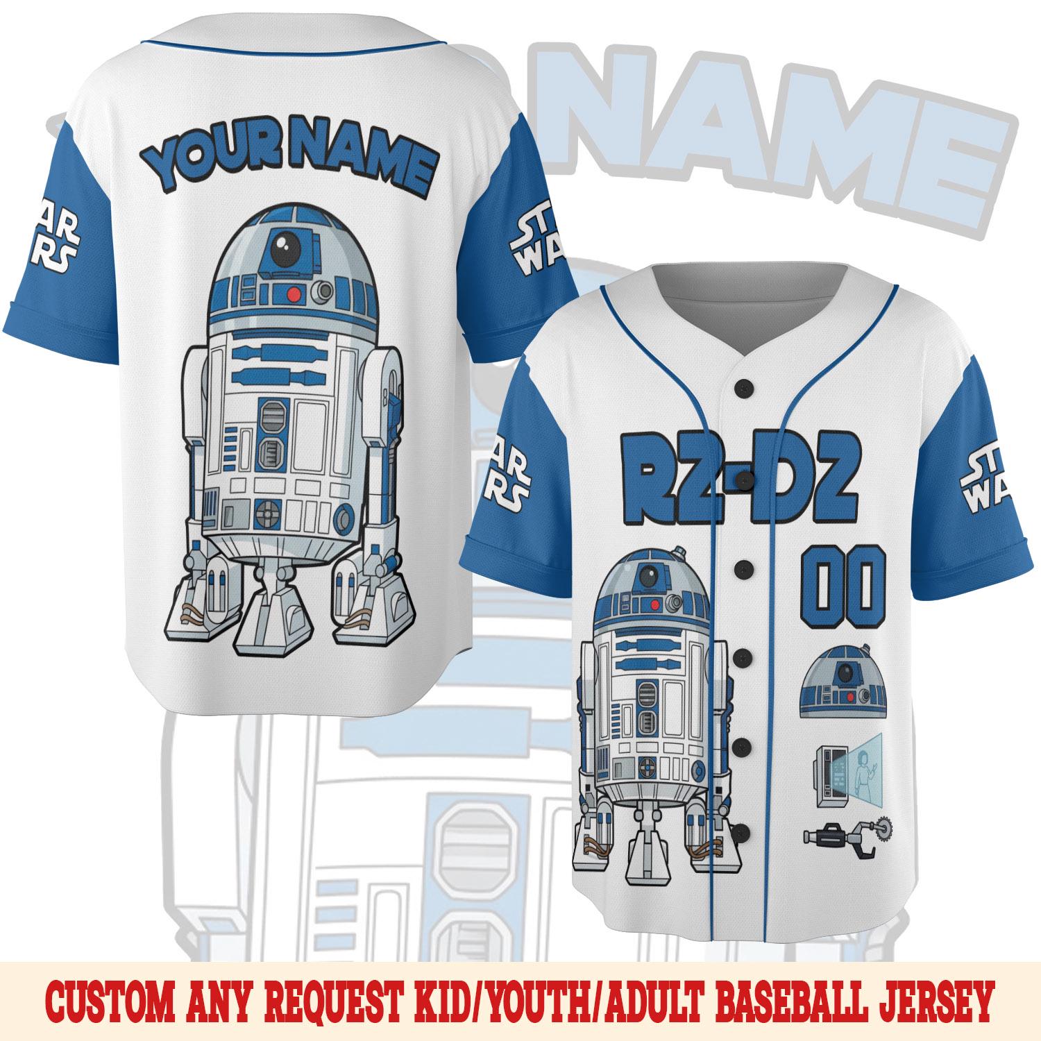 Discover Custom Star Wars Disney Baseball Jersey, Jersey Gift, Custom Star Wars Lover, Star Wars Birthday Gift