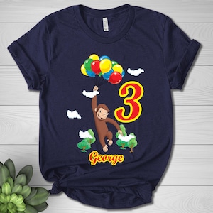 Curious George Shirt, Curious George Family Birthday Shirt, Curious George Matching Shirt, Birthday Boy Shirt CZKO15
