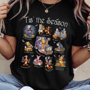 Vintage Winnie The Pooh Halloween Shirt,  Pooh Halloween Shirt, Pooh Halloween Family Tees, Disneyland Halloween Trip Shirt G5MO09
