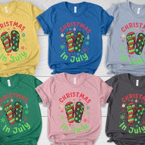 Christmas In Summer Tshirt, Beach Christmas Tee, Summer Tee, Christmas In July Shirt, Cute Christmas Shirt, Xmas Vacation Gift C1HK33