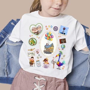 Disney Up Trendy Coquett Bow T-Shirt, Adventure Up Shirt, Ellie And Carl Shirt, Disney Adventure Shirt, Disney Couple Tees JCO301
